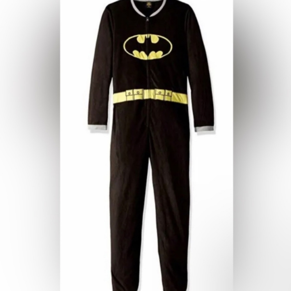 DC Comics Batman Onesie Costume With Cape And Pockets Size Medium Men's - Picture 2 of 7